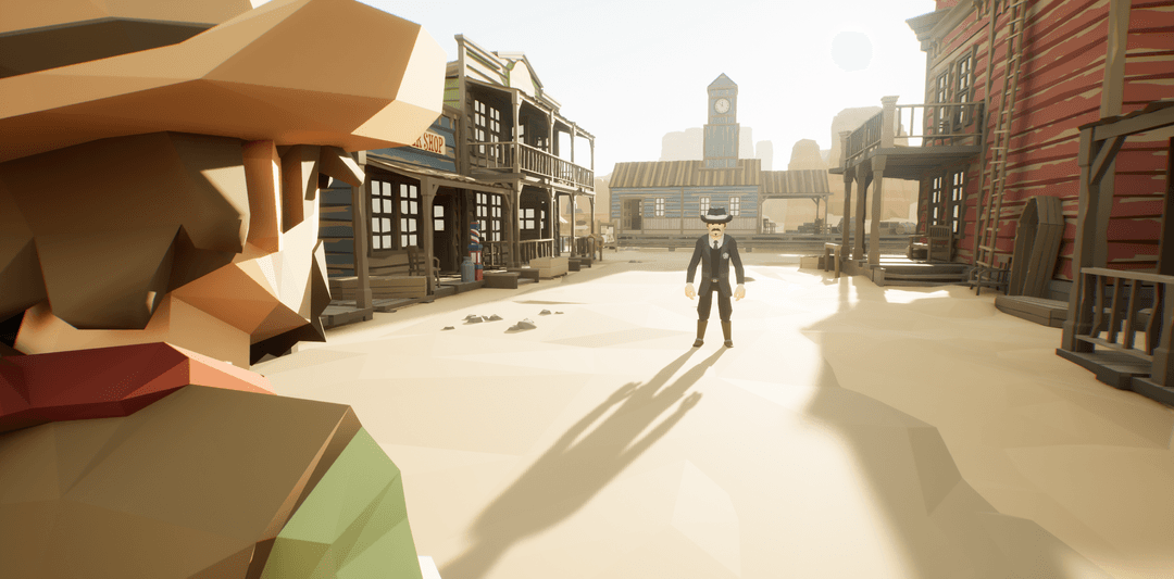 trainhead High noon heist game development screenshot